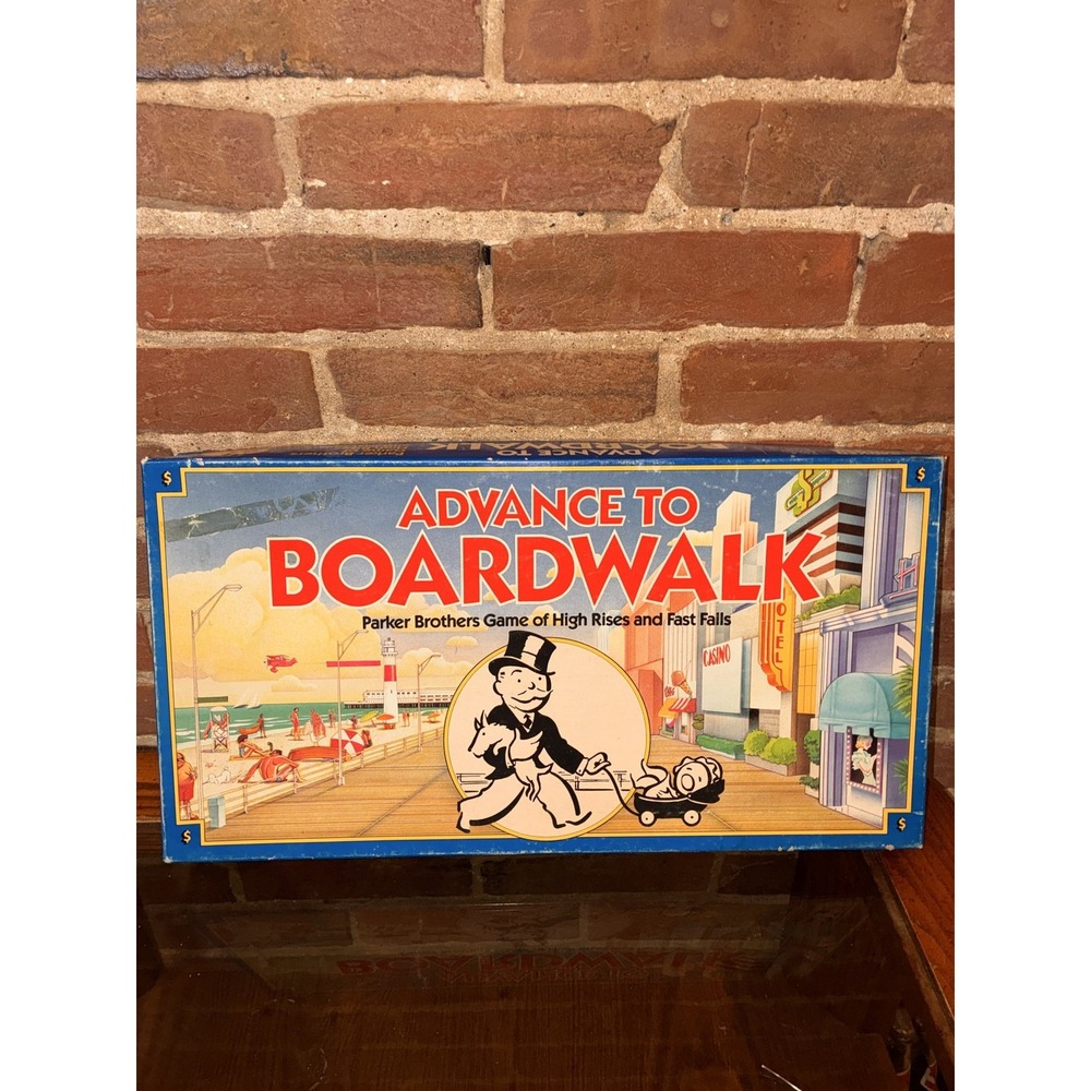 Monopoly Boardwalk Board Game Parker Brothers 1985 Complete